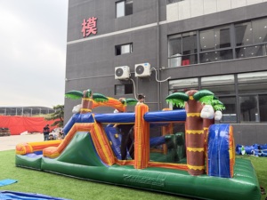 Pista de Obstáculos Inflable Comercial de PVC para Niños, Mini Pista de Obstáculos Portátil para Interiores, Tobogán Deportivo Inflable - Product Image 6