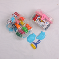 Offre Spéciale 12 couleurs pâte à modeler pâte à modeler ensemble avec 3 pièces moule dans un tube en plastique bricolage jouet fournitures pour enfants 175g pâte à modeler douce