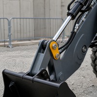 Mini-chargeuse-pelleteuse 4x4 compacte, excavatrice hydraulique diesel à vendre pour la construction et le terrassement agricole