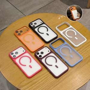 เคสโทรศัพท์แม่เหล็กแบบบางพิเศษคุณภาพสูง ผิวด้านโปร่งแสง สำหรับ iPhone 18 16 17 Pro Max รองรับการชาร์จไร้สาย ป้องกันการกระแทก - Product Image 2