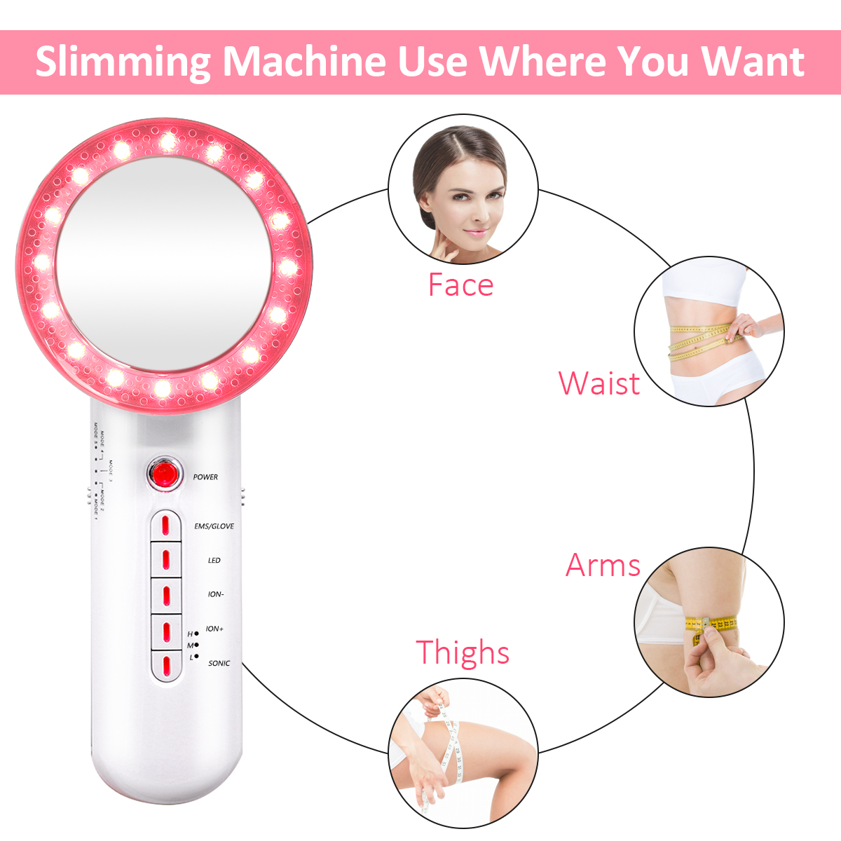 High Quality 6 in 1 Vibrating Beauty Device For Weight Loss Cavitation Body Slimming Machine