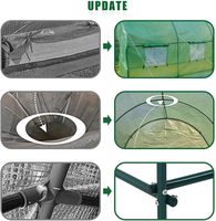Support en acier résistant renforcé de serre de tunnel de serre de plain-pied écologique pour la croissance