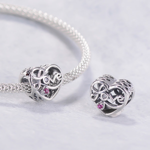 Abalorios Encantadores de Amor Infinito en Plata de Ley 925, Dije de Trébol para Joyería DIY, Accesorios y Dijes de Diseñador para Pulseras - Product Image 5