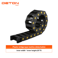 Chaîne de guidage de câbles en nylon DETON, porte-câbles, ligne de traction 35 100 pour routeur CNC, machine de découpe laser