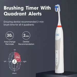 แปรงสีฟันไฟฟ้าไร้สายคุณภาพสูงพร้อมโลโก้สั่งทำพิเศษ แปรงสีฟันโซนิคขนแปรงนุ่มแบบหรูหรา OEM - Product Image 5