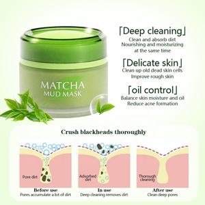 มาส์กโ<span class=keywords><strong>ค</strong></span>ลนชาเขียวสมุนไพร<span class=keywords><strong>ค</strong></span>ุณภาพสูง 85 กรัม - ลดเลือนฝ้า กระ จุดด่างดำ กระชับรูขุมขน สาหร่ายเซราไมด์ พร้อมโลโก้ปรับแต่งได้ตามต้องการ (OEM) - Product Image 2