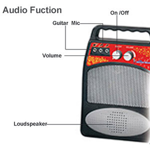 Trẻ Em Nhựa Siêu Sao Nhạc Cụ Phát Triển Giáo Dục Guitar Microphone Đồ Chơi Điện Tử - Product Image 4