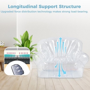 Star Models Indoor Outdoor Camping <b>Inflatable</b> <b>Sofa</b> PVC Transparent <b>Inflatable</b> Chair Can Be Customized - Product Image 5