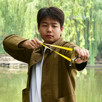 PIAOYU fronde à élastique aplati durable de haute qualité avec monofilaments en acier inoxydable fronde de tir Flying Dragon