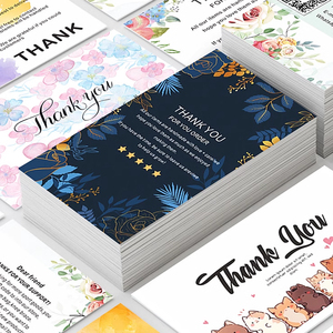 Tarjetas <span class=keywords><strong>de</strong></span> <span class=keywords><strong>agradecimiento</strong></span> personalizadas para apoyar a pequeñas empresas Impresión digital hecha a mano Post-venta Tarjeta <span class=keywords><strong>DE</strong></span> SERVICIO <span class=keywords><strong>DE</strong></span> elogio <span class=keywords><strong>de</strong></span> medio pliegue - Product Image 6