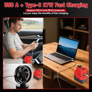 ตัวแปลงไฟแบบสเต็ปดาวน์สำหรับ Milwaukee M18S 18V เป็น 12V พร้อมอะแดปเตอร์จ่ายไฟจากช่องจุดบุหรี่ในรถยนต์สำหรับอุปกรณ์ในยานพาหนะ - Product Image 4