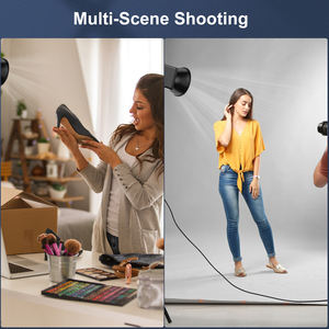 Lumière vidéo RGB MAMEN COB 80W avec batterie 26800 mAh, éclairage photo COB portable sur caméra, prise en charge de la personnalisation - Product Image 6