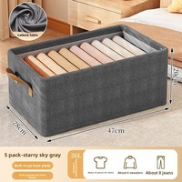 Boîte de Rangement Pliable en Plastique avec Couvercle, Panier Domestique Portable pour Nettoyage et Vêtements pour Salles de Bains, Vente en Gros d'Usine