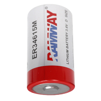 Batería de Litio-Hierro CKXIC ER34615M 3.6V 14500mAh para Interruptor de Circuito, Entrada AC/DC 240A, Reinicio Manual, Diseño Compacto