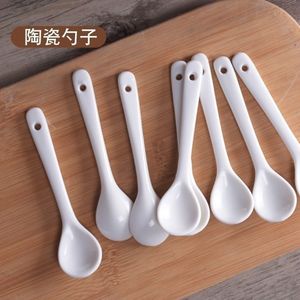 Ensemble de cuillères en céramique au design minimaliste pour le café, le thé, la préparation de boissons, vaisselle en stock - Product Image 2