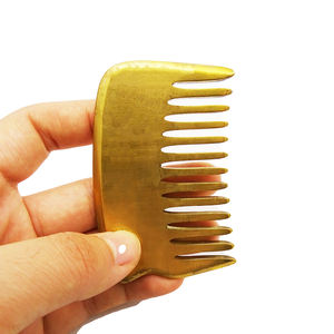 Pettine per massaggio Guasha in rame per massaggio per terapia della testa pettine per capelli massaggiatore per cuoio capelluto strumento SPA trattamento - Product Image 5