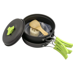 Ensemble de cuisine de <span class=keywords><strong>camping</strong></span> portable SOLO WILD, casseroles et poêles pour la cuisine en plein air, <span class=keywords><strong>kit</strong></span> de cuisine 3 en 1, ensembles de cuisine en aluminium - Product Image 5