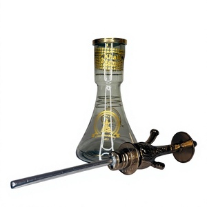 Chicha artisanale égyptienne Khalil Mamoon en laiton et bois, style Khalil Maamoon - Ensemble complet Shika Amazonia - Product Image 5