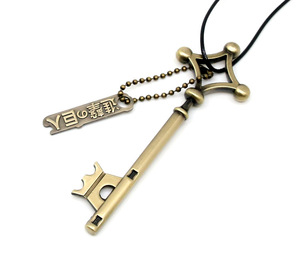 Kalung liontin logam paduan <span class=keywords><strong>Attack</strong></span> on <span class=keywords><strong>Titan</strong></span> desain baru dengan kalung Aksesori Perhiasan Cosplay Prop kalung Anime bentuk kunci logam - Product Image 5