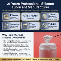Graisse silicone à haute conductivité thermique blanche pour CPU, LED, IGBT, onduleur, non-durcissante, personnalisée W/mK, OEM, faible MOQ, RoHS, REACH