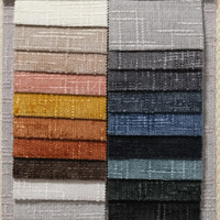 Tissu d'ameublement pour canapé en chenille, teint en fil, tissé, personnalisé, uni, 100% polyester, poids moyen, certifié OEKO-TEX pour la maison et l'hôtel