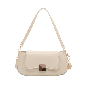 Bolso bandolera elegante y versátil, nuevo estilo 2026, bolso chic para mujer, color sólido, cierre retro, bolso de axila - Product Image 4