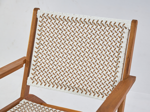 Chaise de salle à manger en rotin écologique faite à la main avec dossier incurvé Design en bois confortable pour le salon Fabriqué au Viet Nam - Product Image 6