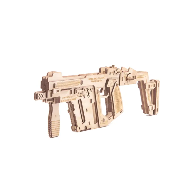 DIY STEM wooden elastic gun educational toy