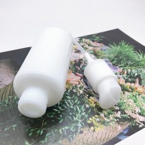 De lujo de alta calidad Blanco Opal de bomba de vidrio de cara de la botella de la loción 50Ml 100Ml - Product Image 5