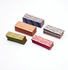 Neatly-Packed Flat Coin Roll Wrappers Assorted、Quarters、Dimes、Nickels、Pennies ABA Striped Kraft Paper Coinロールラッパー