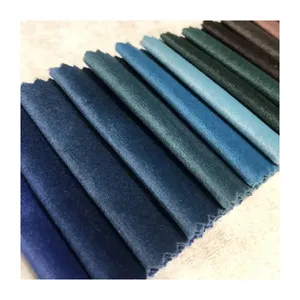 Factory Stock German Velvet Fabric Knitted Colorful Sofa Fabric For Furniture Textile