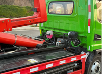 Camion à benne basculante électrique pur JAC 4x2 de 12 tonnes |   Véhicule de collecte des déchets multi-conteneurs zéro émission