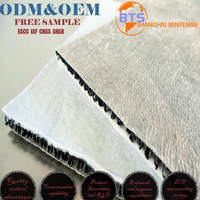 Matériaux de protection en tissu blanc sur mesure, géotextile, filet géonetto, couche filtrante unie, tapis de drainage en forme de W, rouleau laminé