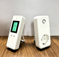 Prise/Connecteur Thermostat Numérique Sans Fil à Écran LED, Contrôle Automatique pour Chauffage au Sol et Refroidissement de Salon, Résistant au Feu, Européen