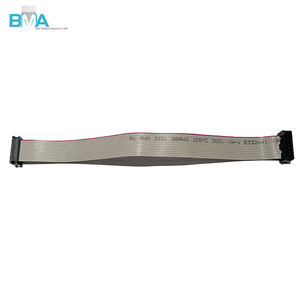 Câble plat <span class=keywords><strong>IDC</strong></span> personnalisé BMA, pas de 2,54 mm, connecteur femelle 14 broches, longueur 220 mm, câble ruban 28AWG pour assemblage de circuits imprimés - Product Image 3