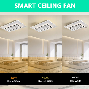 Chất Lượng Cao Tiết Kiệm Năng Lượng Chiếu Sáng Trong Nhà Ưa Thích LED Quạt Trần Đèn Hiện Đại Trang Trí Đèn Chùm Quạt Trần - Product Image 4