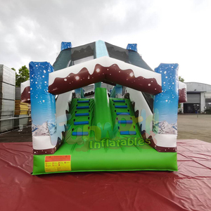 Piste de <span class=keywords><strong>luge</strong></span> gonflable pour enfants, usage commercial en extérieur, 2 pistes, toboggan, <span class=keywords><strong>luge</strong></span> gonflable, glissade sur neige - Product Image 5