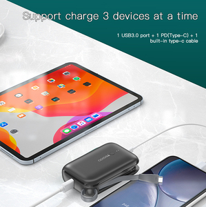 Batterie externe pour téléphone portable personnalisée en usine, affichage numérique LED intelligent, <span class=keywords><strong>10000</strong></span> mAh, batterie externe mince - Product Image 3