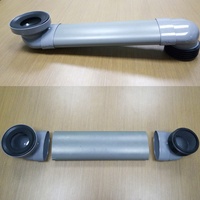 Adaptateur de connexion de toilette WC moderne longue distance de 4 pouces Longueur de bricolage pour salle de bain et sol