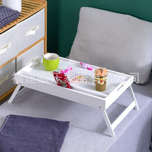 Wholesale of folding bed tables with <b>tablet</b> <b>stands</b>, computer desks, bamboo and wood trays with legs, and export-grade dining - Product Image 1