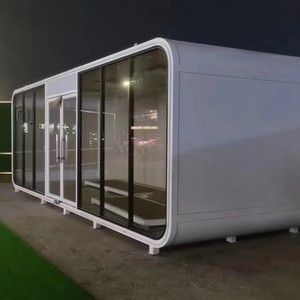 Steel Cartridge Mobile Travel Home 4-6 Persons Gray Integrated <b>House</b> With <b>Bed</b> For Outdoor Living - Product Image 3