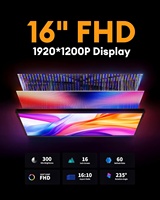 Écran triple pour ordinateur portable 16 pouces 16:10, moniteur portable IPS 1200P, compatible avec les écrans de 13 à 17 pouces, type-C//USB-A, plug and play
