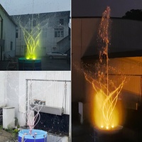 Aireador de Fuente Flotante RGB Giratorio de Alta Calidad, Todo en Uno, Fácil de Instalar, Hermoso, 3HP, para Lagos y Estanques Grandes