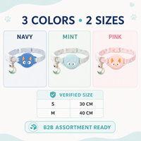 Collier réglable pour animaux de compagnie avec support AirTag, en nylon réfléchissant, lumineux dans le noir, anti-perte, pour chats et chiens, pour l'extérieur