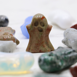 Giorno di natale all'ingrosso naturale intagliato Halloween cristallo intaglio <span class=keywords><strong>fantasma</strong></span> intaglio <span class=keywords><strong>fantasma</strong></span> prezzo - Product Image 2