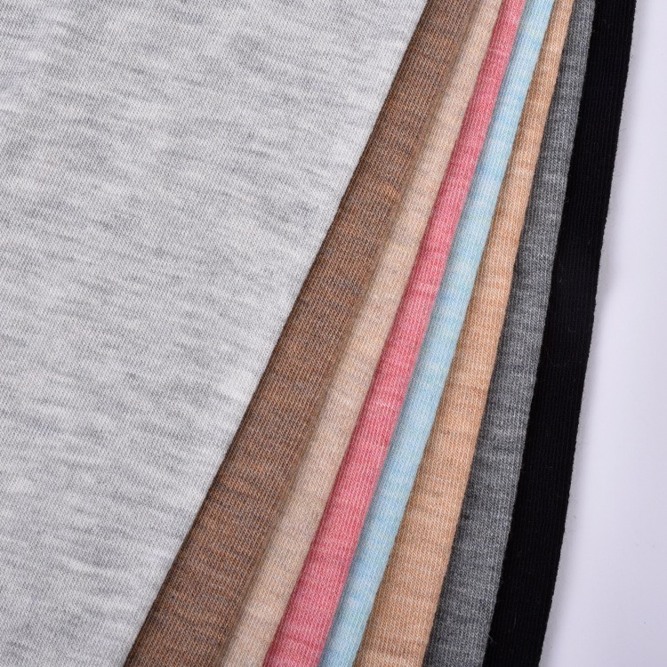 Custom Plain 150gsm Soft Knitted 64%Polyester 22%Rayon 15%Nylon 3Natural Silk 3%Wool 8%Spandex Wool Fabrics for Garment