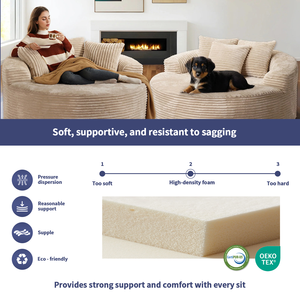 Moq100 कस्टम लक्जरी सोफे बिस्तर वैक्यूम संपीड़ित बोनलेस स्पंज सेशनल 28 डी फोम लिविंग रूम सोफा सेट फर्नीचर - Product Image 4