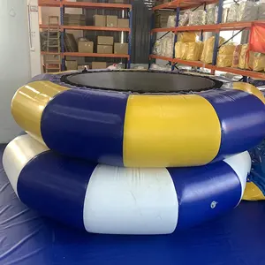 गर्म बिक्री Inflatable बाउंसर Trampoline Inflatable कूद अस्थायी पानी खिलौने प्लेटफार्मों बाउंसर