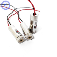 Module de Diode Laser 5V 5mw 635nm, ligne de croix de point rouge focalisé, 12x35mm