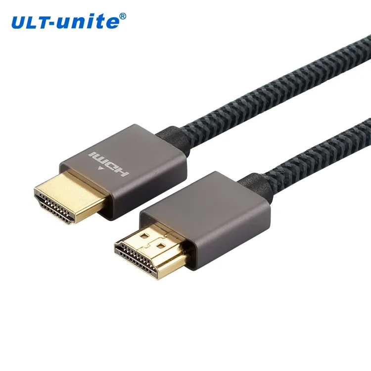 Fabricación de productos ULT-unite 4K 60Hz 1,2 m 2m 3M Cable HDMI ultrafino Cable HDMI 4K
